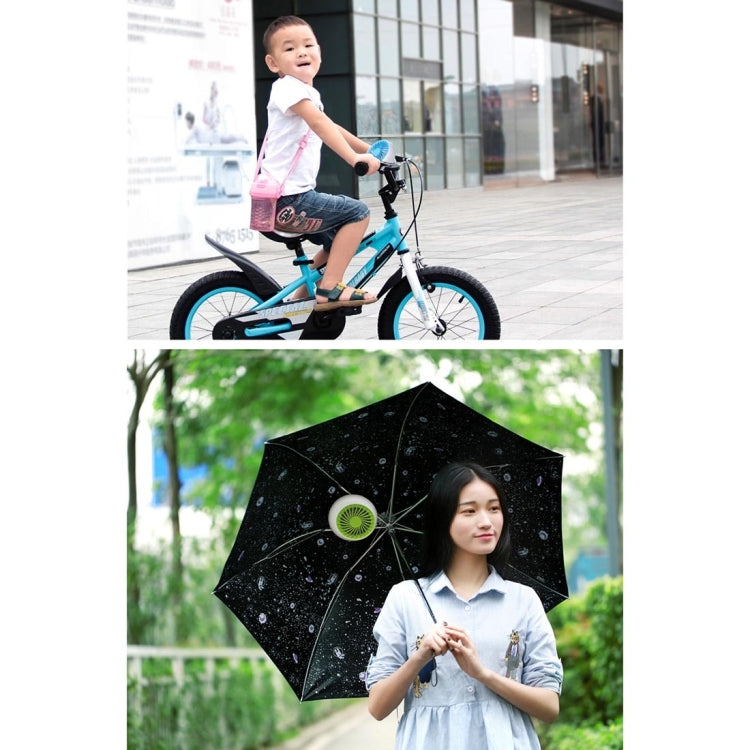 Tian Yan Mini USB Ultra-quiet Rechargeable Fans with Hidden Holder(Blue)
