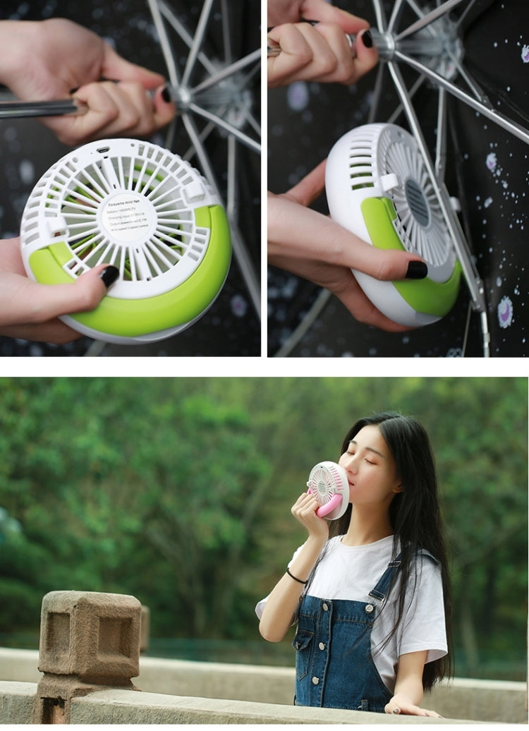 Tian Yan Mini USB Ultra-quiet Rechargeable Fans with Hidden Holder(Blue)