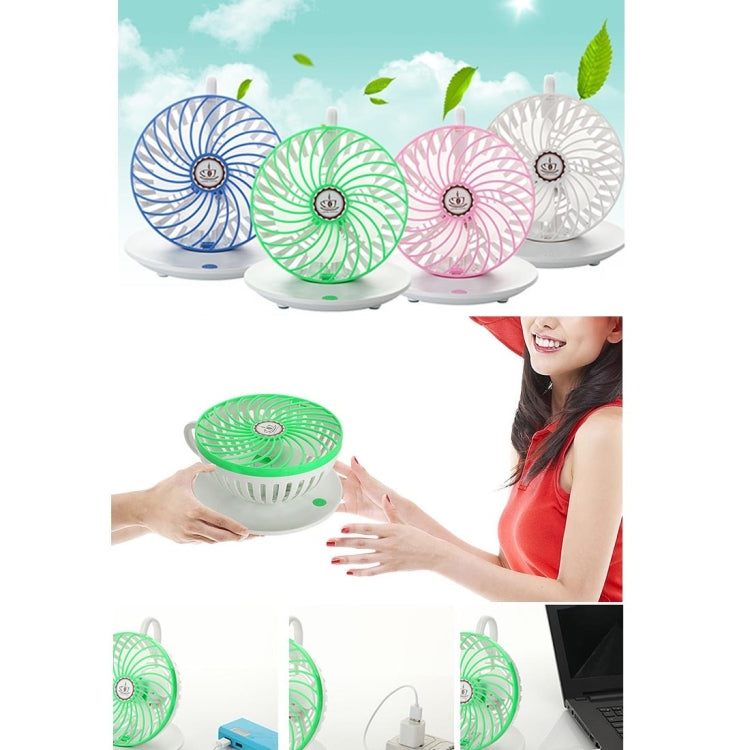 Coffee Cup Mini USB Ultra-quiet 90 Degree Hanging Portable Desktop Fans