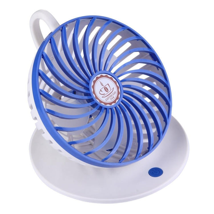 Coffee Cup Mini USB Ultra-quiet 90 Degree Hanging Portable Desktop Fans