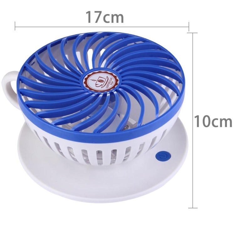 Coffee Cup Mini USB Ultra-quiet 90 Degree Hanging Portable Desktop Fans