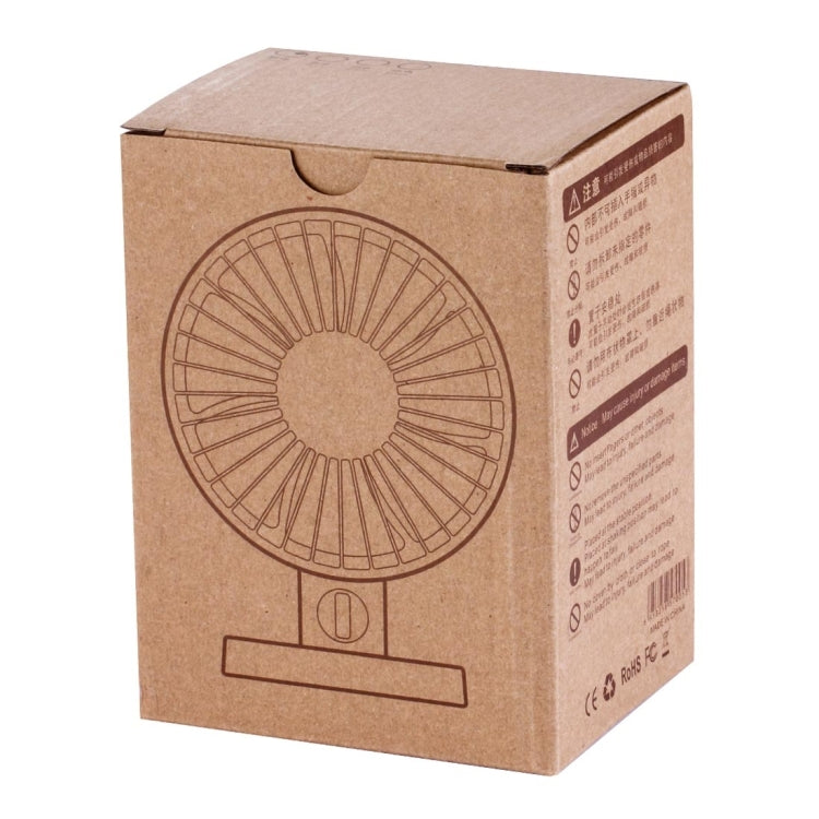 Mini USB Dual-layer blades Ultra-quiet Portable Desktop Fans(Blue)