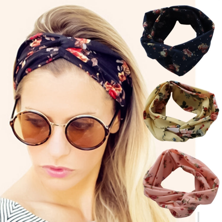 Hair Ornaments Cloth Knotted Hairband Cross Headband Random Delivery