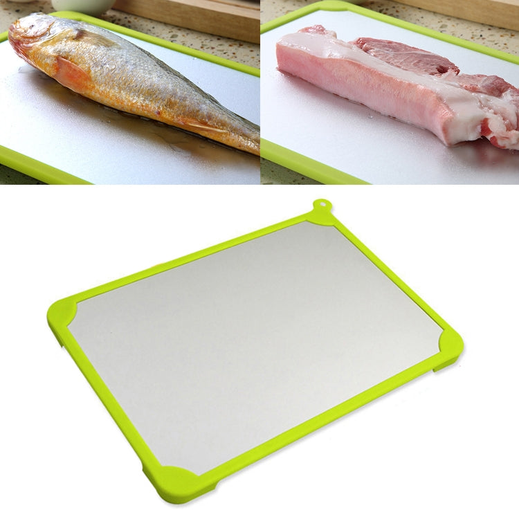 Kitchen Tool Rapid Defrosting Tray Thawing Plate Frozen Food Defrost Without Electricity, Size: 11.81*8.46 inch(Silver)