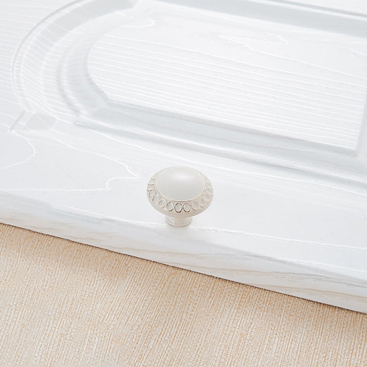 5 PCS 6061 Single Hole Ivory Cabinet Wardrobe Handle