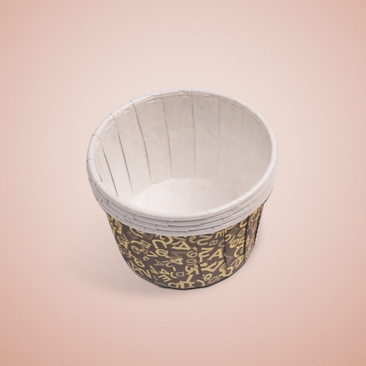 3000 PCS English Letter Pattern Round Lamination Cake Cup Muffin Cases Chocolate Cupcake Liner Baking Cup, Size: 5 x 3.8  x 3cm