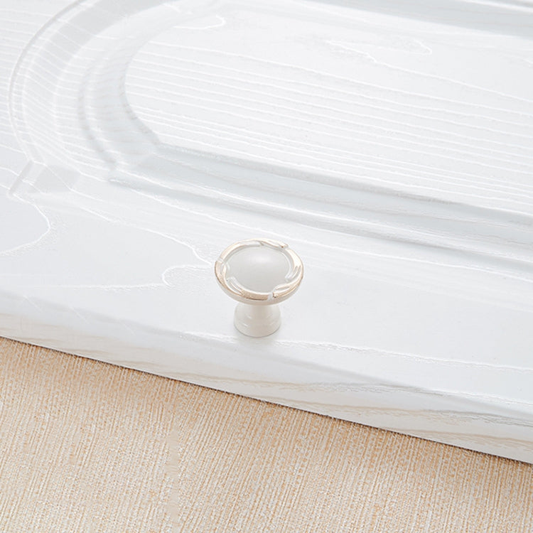 5 PCS 6510 Single Hole Ivory Cabinet Wardrobe Handle