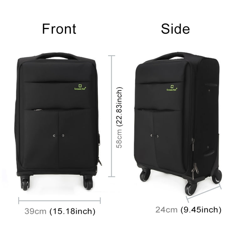 24 inch Oxford Cloth Universal Wheel Travel Password Draw-bar Box Luggage Carrier