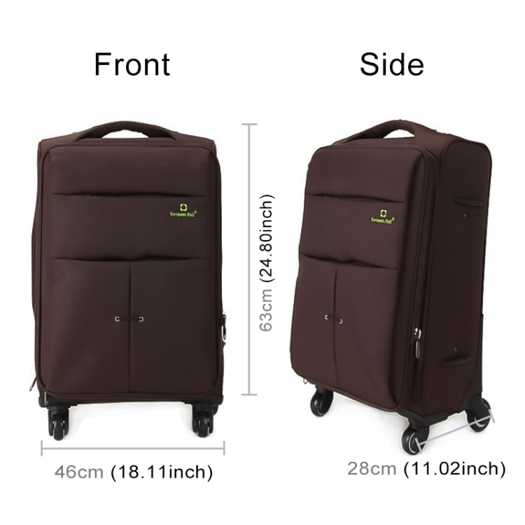28 inch Oxford Cloth Universal Wheel Travel Password Draw-bar Box Luggage Carrier