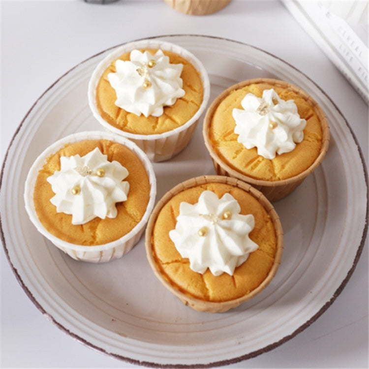 50 PCS Round Lamination Cake Cup Muffin Cases Chocolate Cupcake Liner Baking Cup, Size: 6.5 x 5 x 4cm