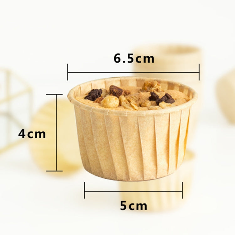 50 PCS Round Lamination Cake Cup Muffin Cases Chocolate Cupcake Liner Baking Cup, Size: 6.5 x 5 x 4cm