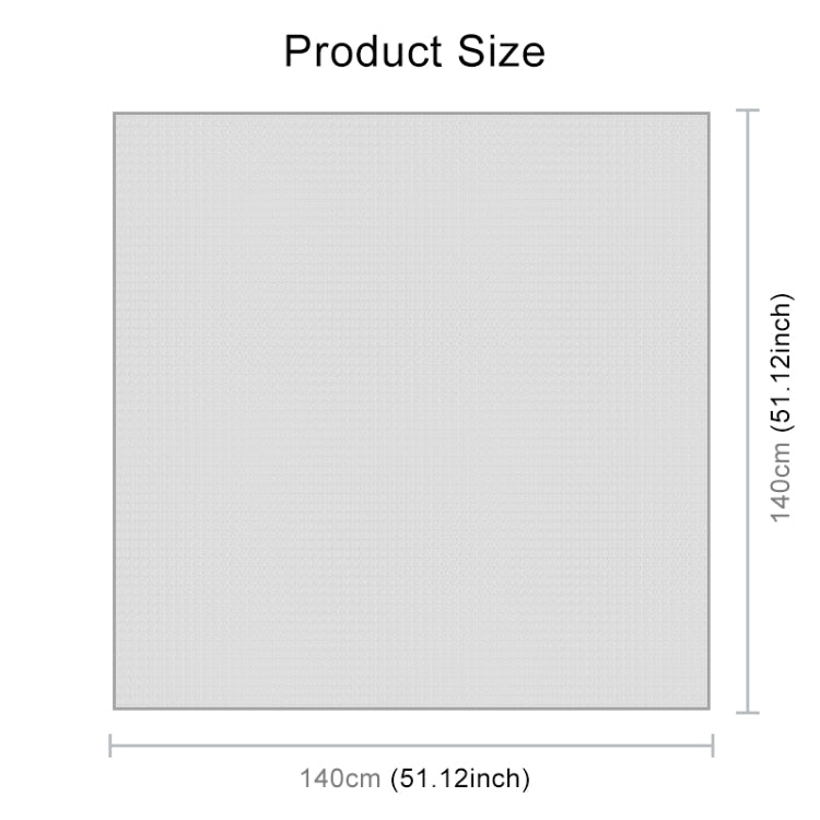 White Marble Pattern Waterproof Anti-scalding Cotton and Linen Table Cloth, Size: 140 x 140cm