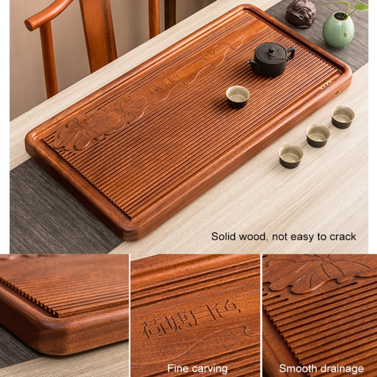 Household Rosewood Rectangle Tea Tray Tea Table, Pondoflotus, L, Size: 80x41x5cm