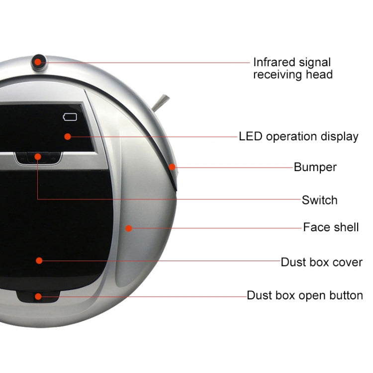 FD-3RSW(IIA)CS 1000Pa Large Suction Smart Household Vacuum Cleaner Clean Robot with Remote Control