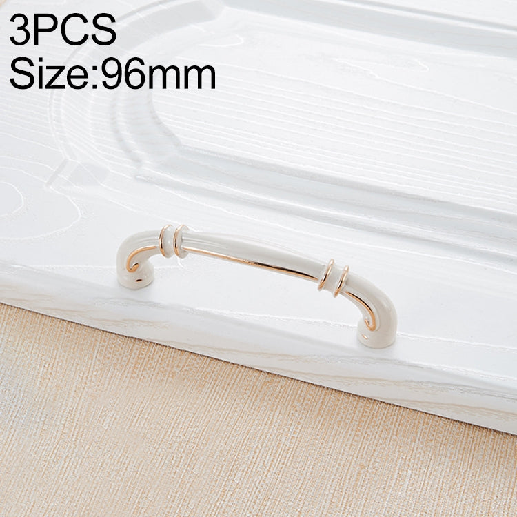 3 PCS 6569_96 Ivory Cabinet Wardrobe Handle