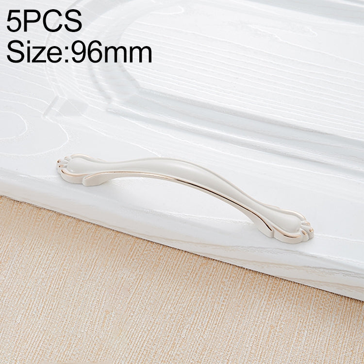 5 PCS 6588_96 Ivory Cabinet Wardrobe Handle