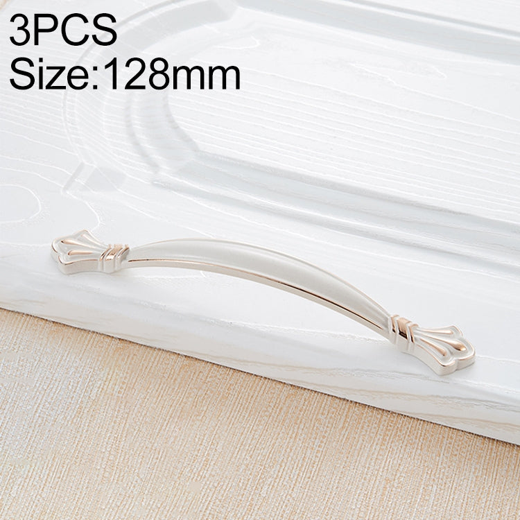 3 PCS 6589_128 Ivory Cabinet Wardrobe Handle