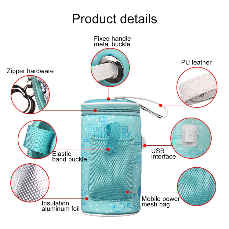 Baby Outside The Bottle Thermostat Bag Car Portable USB Heating Intelligent Warm Milk Insulation Set