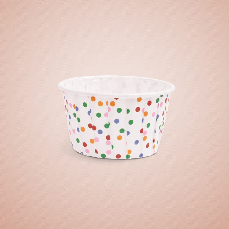 3000 PCS Colorful Dots Pattern Round Lamination Cake Cup Muffin Cases Chocolate Cupcake Liner Baking Cup, Size: 5.8 x 4.4  x 3.5cm