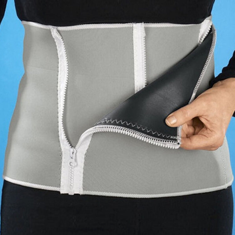 SLIMM NG BELT 5 Zipper Closures Adjustable Men Abdomen Belt, Total Length: 1.3m, Width: 24.5cm