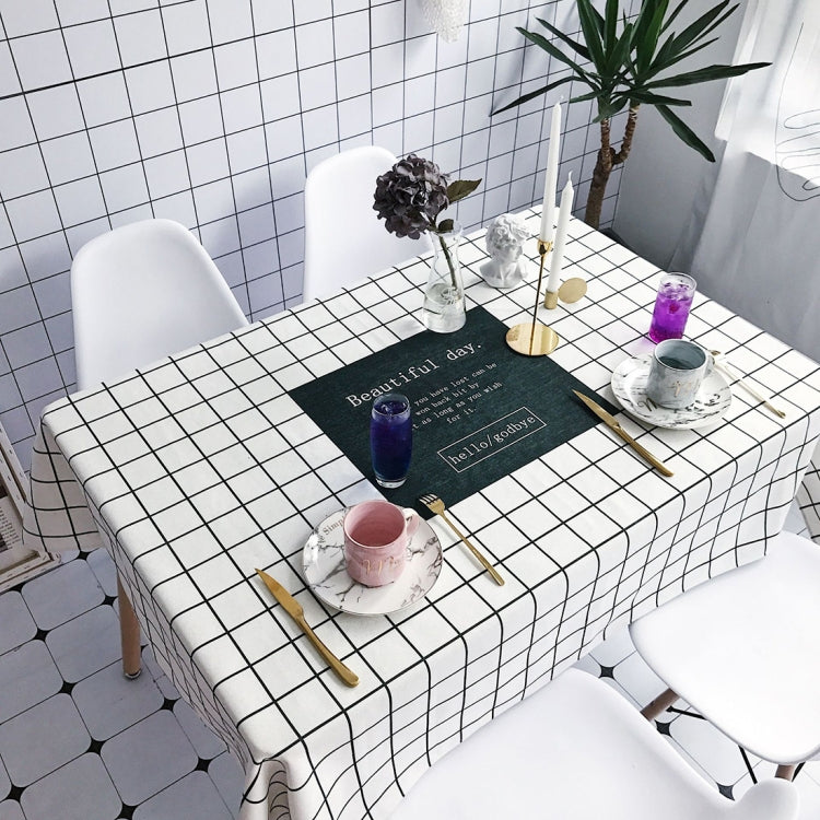 Beautiful Pattern Waterproof Anti-scalding Cotton and Linen Table Cloth, Size: 140 x 140cm