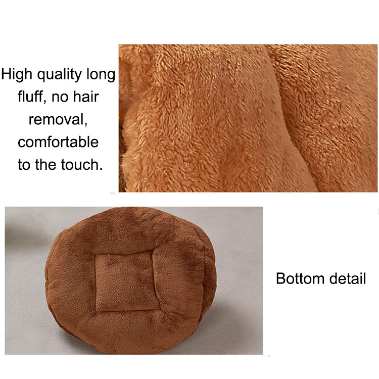 Triangular Cat Kennel Warm Thicken Mongolian Yurt Pet Dogs Cats House Size: L, 45Ã—45Ã—33cm