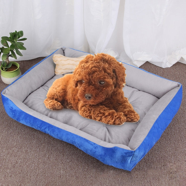 Dog Bone Pattern Big Soft Warm Kennel Pet Dog Cat Mat Blanket, Size: XL, 90Ã—70Ã—15cm