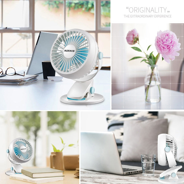 Desktop Hang 360 Degree Rotation 2 Speeds Mute USB Cooling Clip Personal Fan