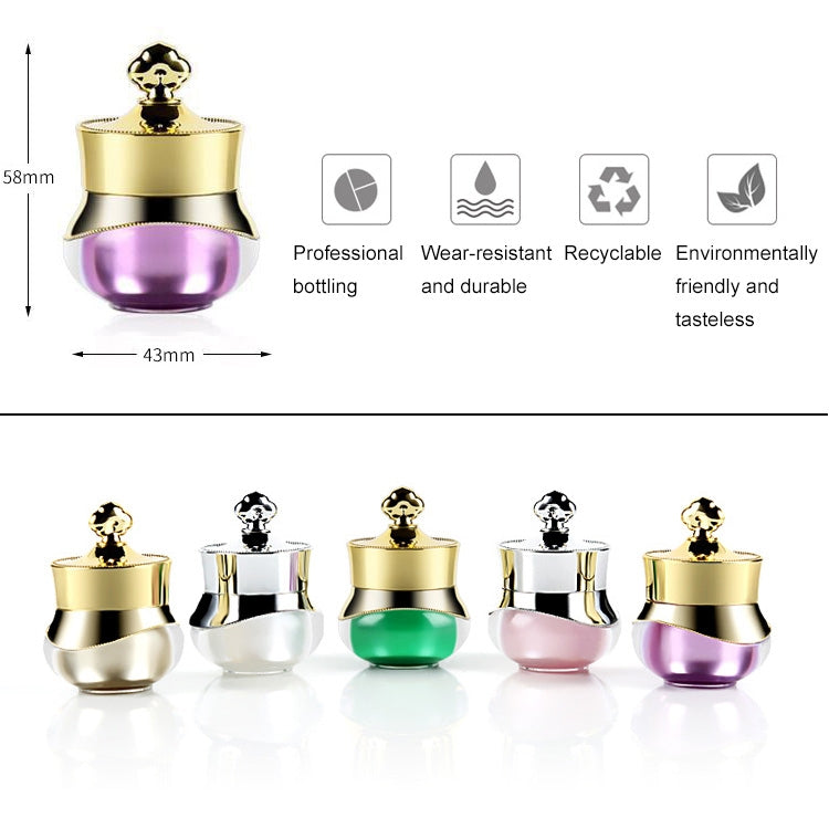 5 PCS Acrylic Travel Containers with Hard Sealed Lids Suitable for Face Hand Body Cream, 5ml