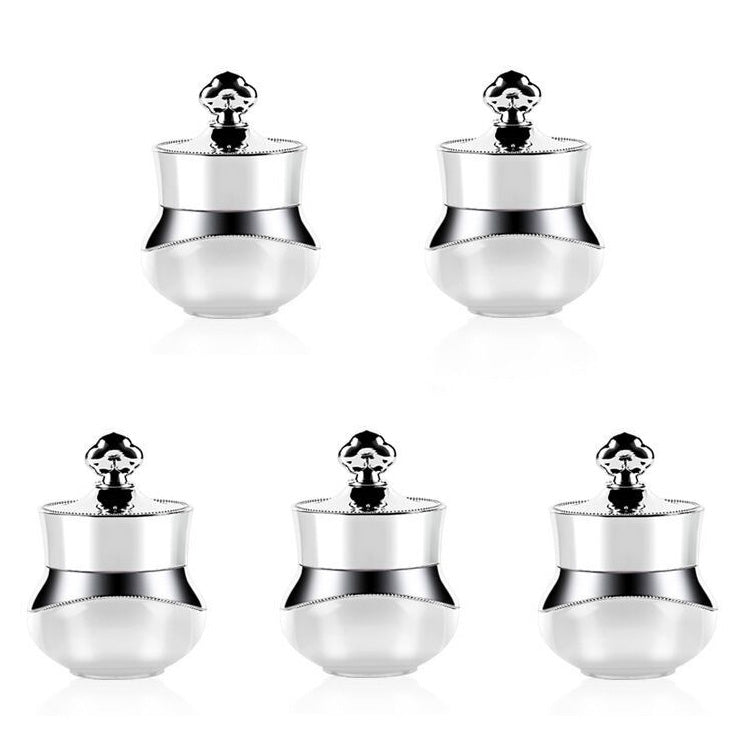 5 PCS Acrylic Travel Containers with Hard Sealed Lids Suitable for Face Hand Body Cream, 5ml