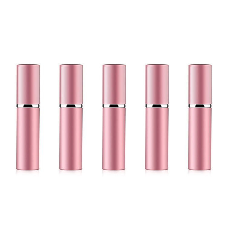 5 PCS Portable Mini Refillable Glass Perfume Fine Mist Atomizers with Metallic Exterior, 5ml