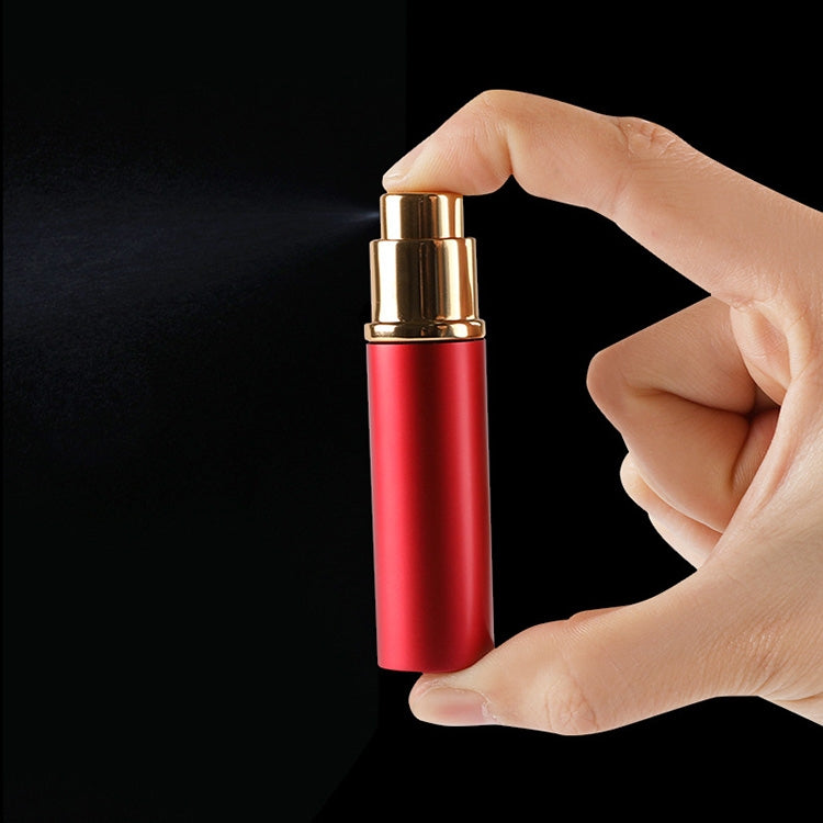 5 PCS Portable Mini Refillable Glass Perfume Fine Mist Atomizers with Metallic Exterior, 5ml
