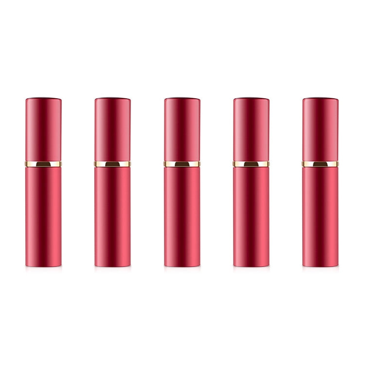 5 PCS Portable Mini Refillable Glass Perfume Fine Mist Atomizers with Metallic Exterior, 5ml