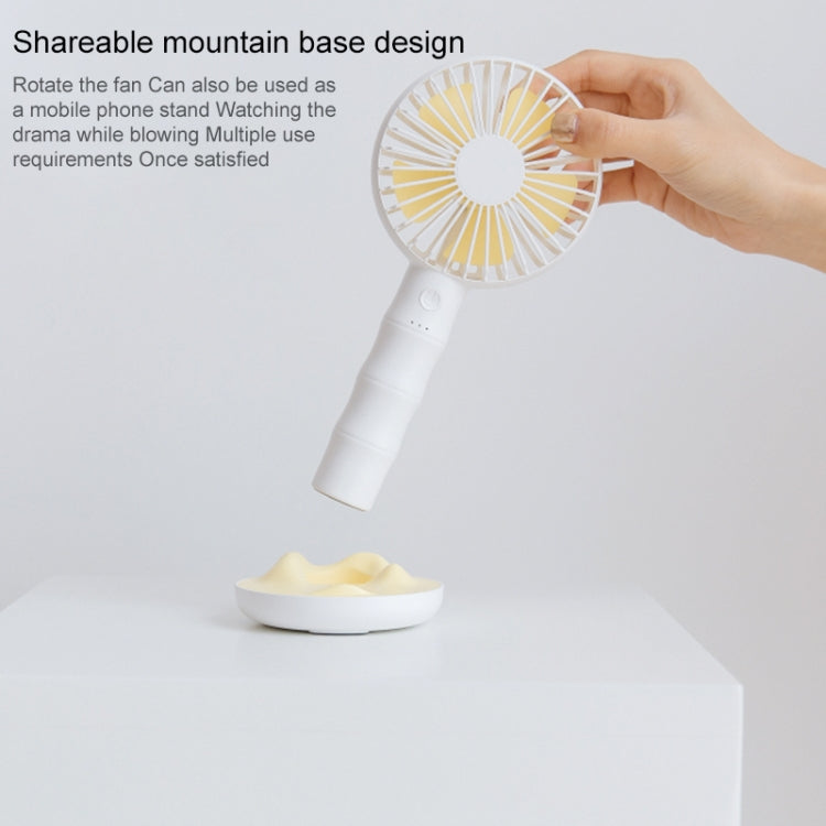 WT-F13 Bamboo Design 2000 mAh Mini Portable Fan with 3 Speed Control