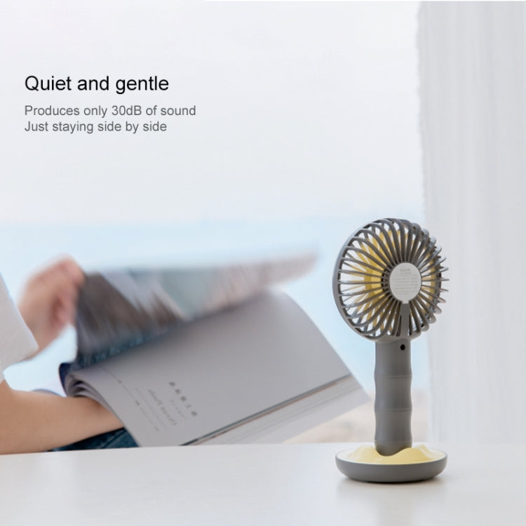 WT-F13 Bamboo Design 2000 mAh Mini Portable Fan with 3 Speed Control