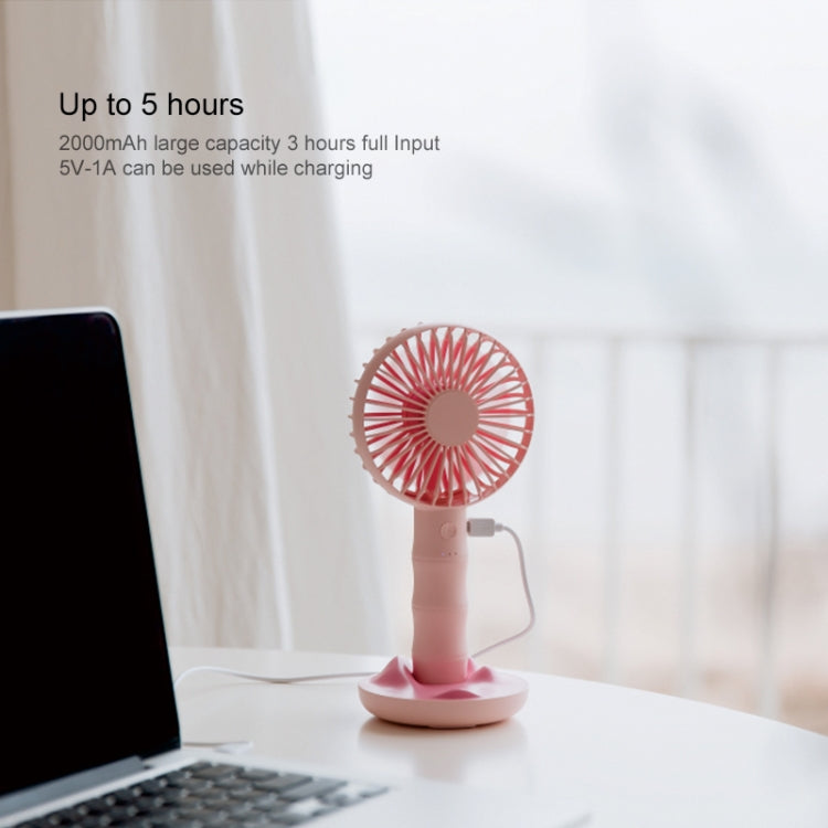 WT-F13 Bamboo Design 2000 mAh Mini Portable Fan with 3 Speed Control