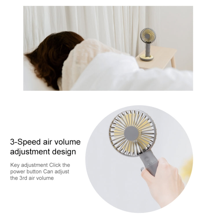 WT-F13 Bamboo Design 2000 mAh Mini Portable Fan with 3 Speed Control