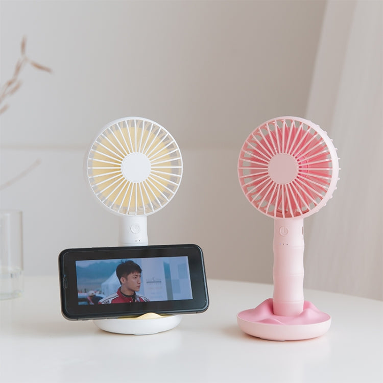 WT-F13 Bamboo Design 2000 mAh Mini Portable Fan with 3 Speed Control