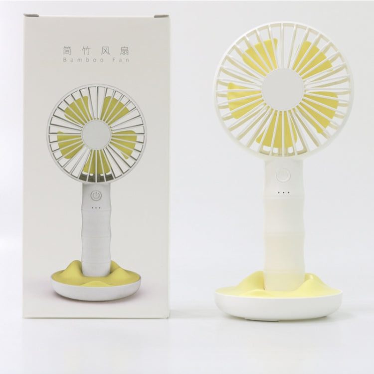 WT-F13 Bamboo Design 2000 mAh Mini Portable Fan with 3 Speed Control