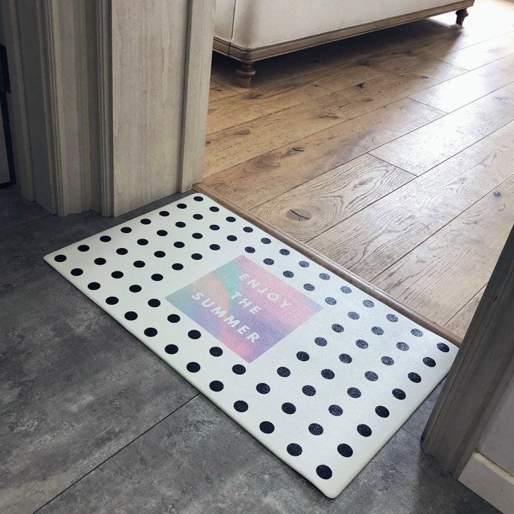 Wave Point Pattern Rectangular Bathroom PVC Pad Anti-skid Household Foot Carpet, Size: 75 x 45cm