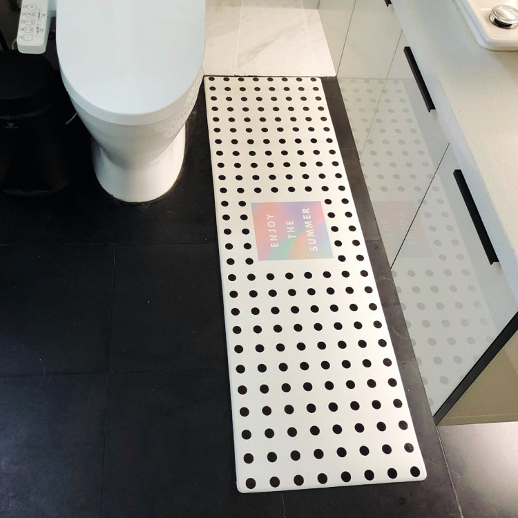 Wave Point Pattern Rectangular Bathroom PVC Pad Anti-skid Household Foot Carpet, Size: 120 x 45cm
