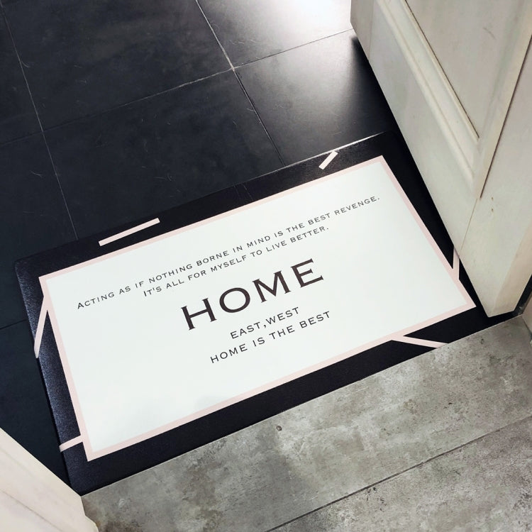 Line Pattern Rectangular Bathroom PVC Pad Anti-skid Household Foot Carpet, Size: 75 x 45cm