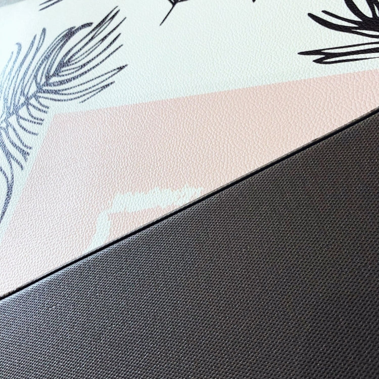 Banana Leaf Pattern Rectangular Bathroom PVC Pad Anti-skid Household Foot Carpet, Size: 75 x 45cm