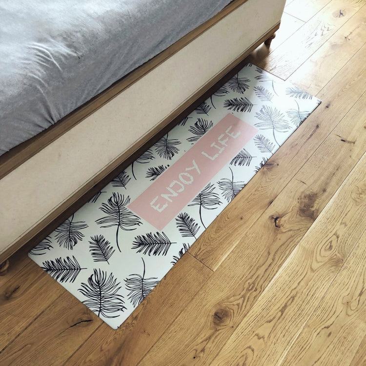 Banana Leaf Pattern Rectangular Bathroom PVC Pad Anti-skid Household Foot Carpet, Size: 120 x 45cm