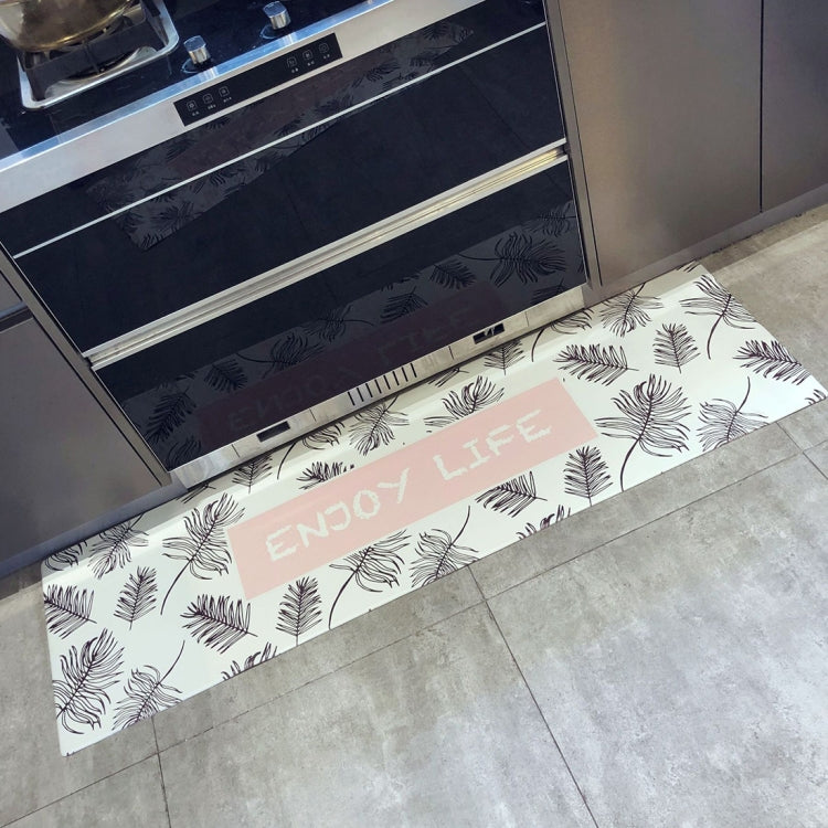 Banana Leaf Pattern Rectangular Bathroom PVC Pad Anti-skid Household Foot Carpet, Size: 150 x 45cm