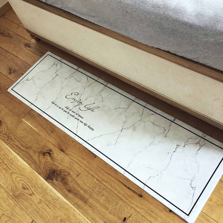 Marble Pattern Rectangular Bathroom PVC Pad Anti-skid Household Foot Carpet, Size: 150 x 45cm