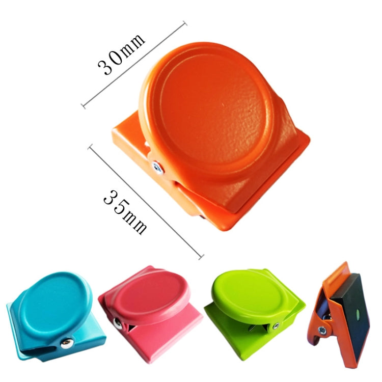 8 PCS Creative Color Metal Magnet Clip Strong Iron Clip Notes Letter Paper Clip Office Bind, Random Color Delivery