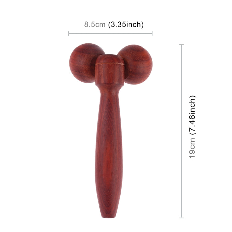 Wenge Solid Wood Manual Roller Massager
