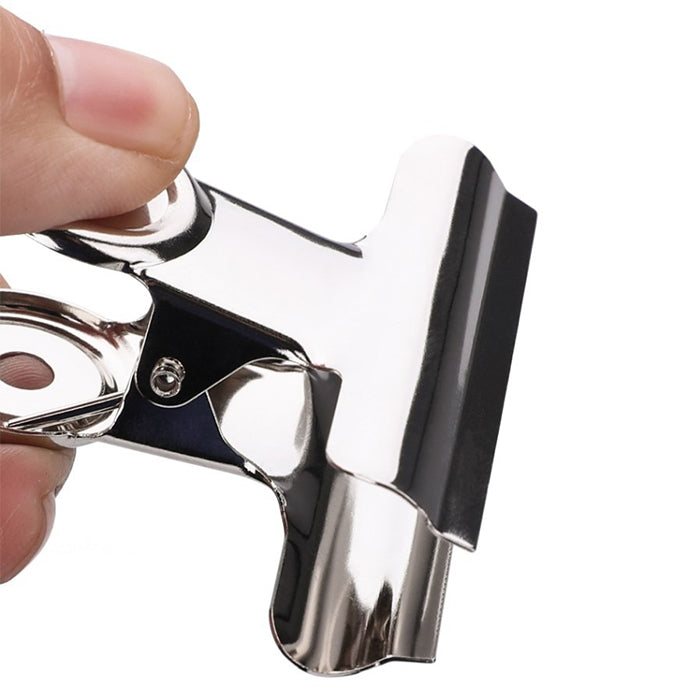 36PCS 63mm Silver Metal Stainless Steel Round Clip Notes Letter Paper Clip Office Bind Clip