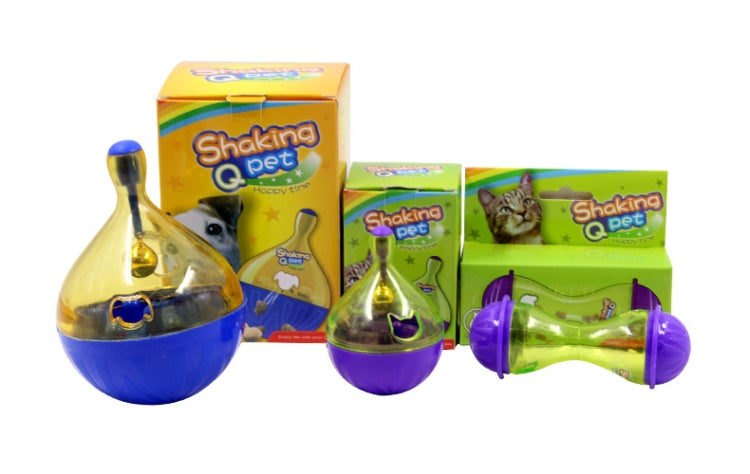 Pets Tumbler Leakage Food Ball Dog Training Exercise Fun Bowl Toys, Size: 14*9.5cm